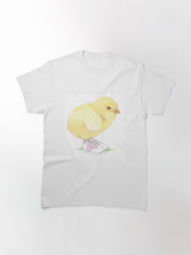Thumbnail 3 of 7, Classic T-Shirt, Chick in baby saddle shoes designed and sold by JimsBirds.