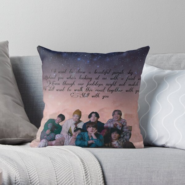 BTS ot7 Throw Pillow for Sale by loonelywhale