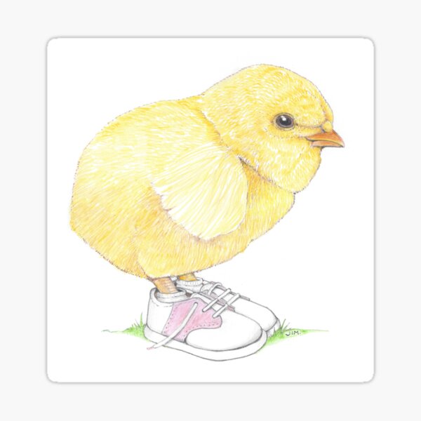 Item preview, Chick in baby saddle shoes designed and sold by JimsBirds.
