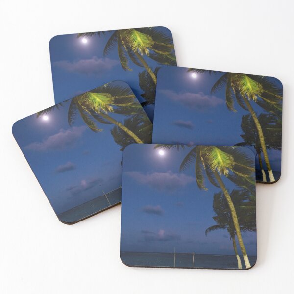 Item preview, Full moon with palm tree - Mexican beach  designed and sold by maxigold.