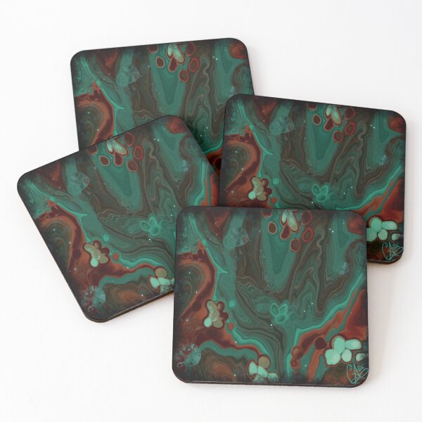 Item preview, Oxidize, digital fluid pour with cells designed and sold by MayGreenAbgrall.