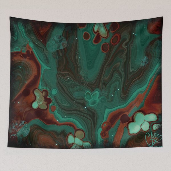 Item preview, Oxidize, digital fluid pour with cells designed and sold by MayGreenAbgrall.
