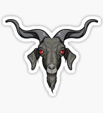 Monochrome Goat Sticker
