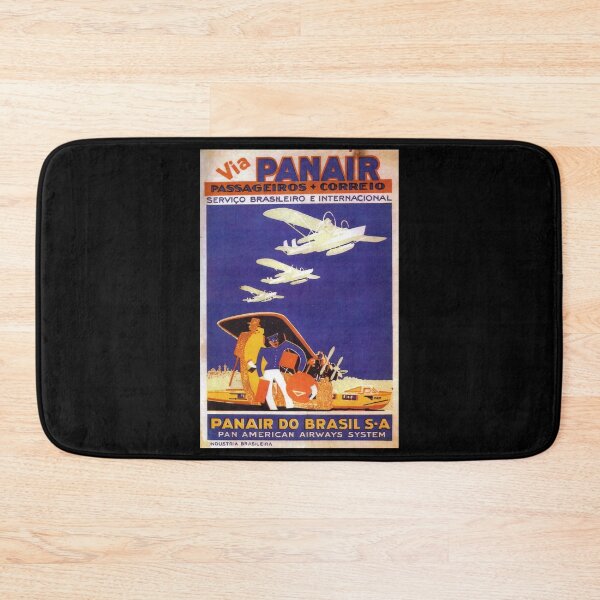 Item preview, retro classic Panair do Brasil poster designed and sold by CorasPosters.
