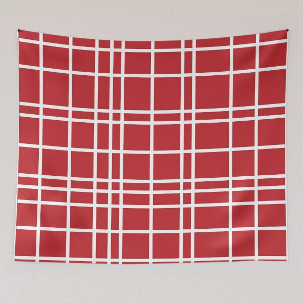 Item preview, White Plaid Over Red designed and sold by PSCSCo.