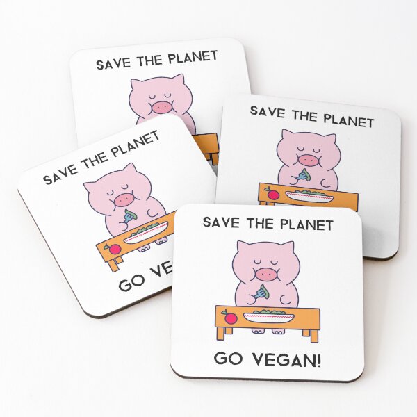 Item preview, Veganuary Save The Planet Go Vegan Pig designed and sold by Sunny Collections.