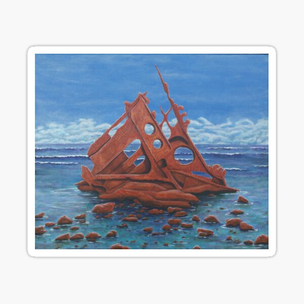 Shipwreck, Phillip Island Sticker