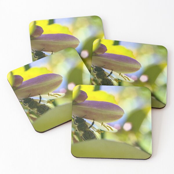 Item preview, bee collecting pollen on lemon blossom designed and sold by Sergio Roberto Peña y Lillo Lonconao.
