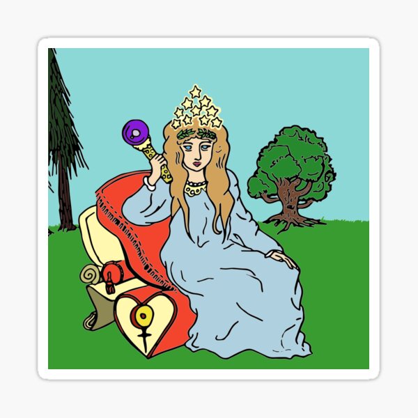 "The Empress" Sticker for Sale by Skinwalkercat Redbubble