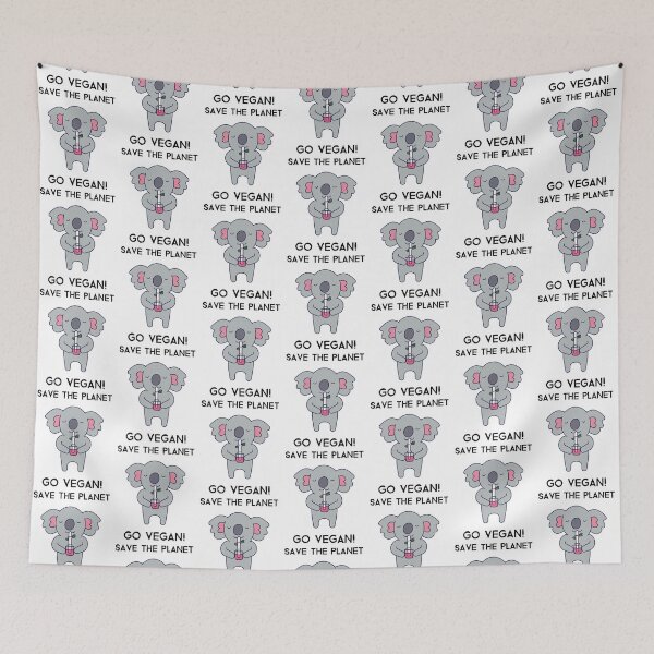 Item preview, Veganuary Save The Planet Go Vegan Koala designed and sold by Sunny Collections.