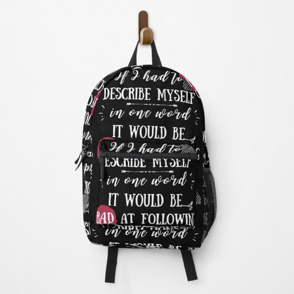 Item preview, Funny gift with saying, If I had to describe myself in one word it would be bad at following directions humour Word Definition, designed and sold by AmazingEcraft.
