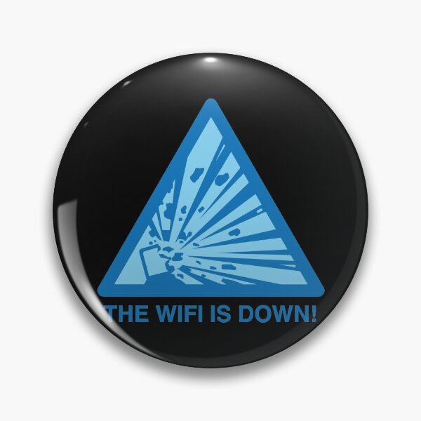 Item preview, The WiFi is Down! Broken Internet. No web access. Technology fail. designed and sold by Gold Wings Tees.