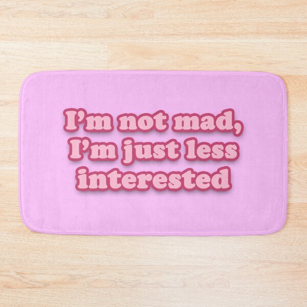 Item preview, i'm not mad, i'm just less interested - pink bubbles designed and sold by stickersbyLexy-.