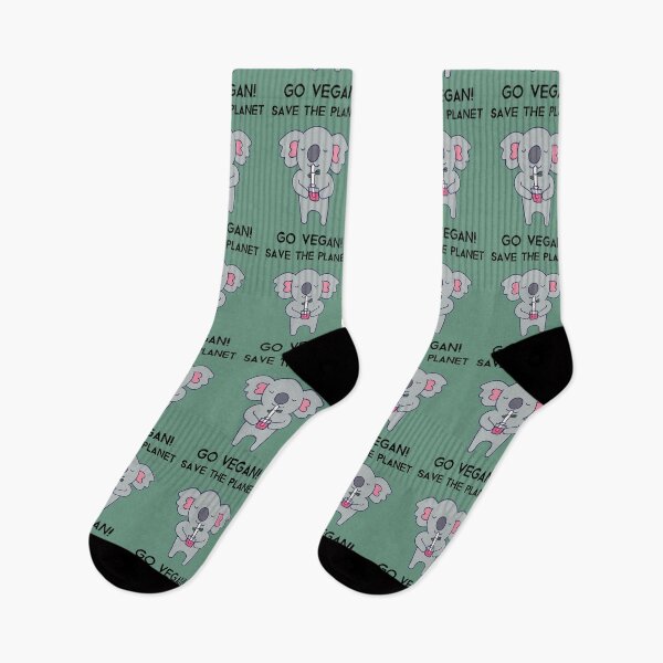 Item preview, Veganuary Save The Planet Go Vegan Koala Green designed and sold by Sunny Collections.
