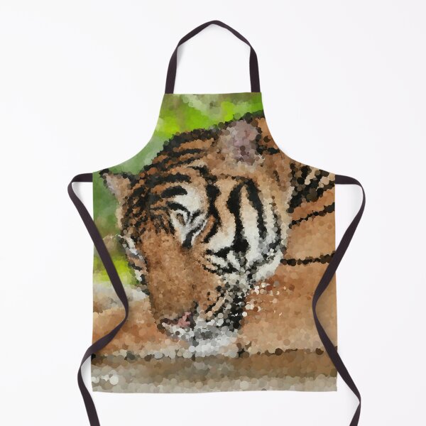 Item preview, Tiger Grooming Himself designed and sold by MathenaArt.