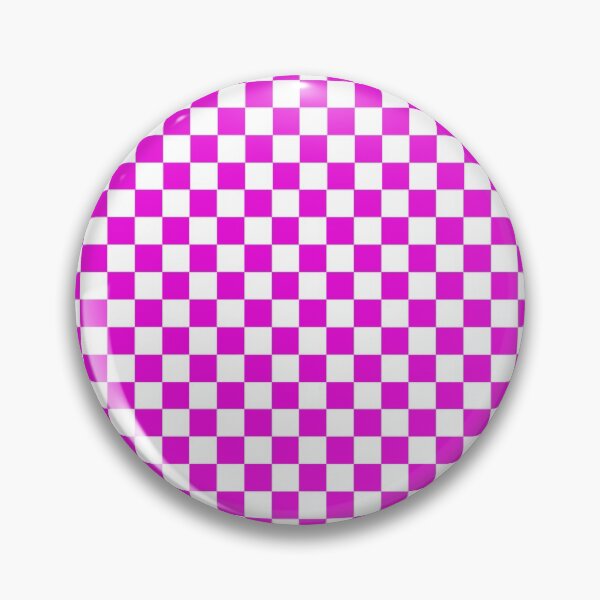 Item preview, Neon Pink and White Check Coloured Pattern - Chequered, Checkered, Checks designed and sold by MissCheck.