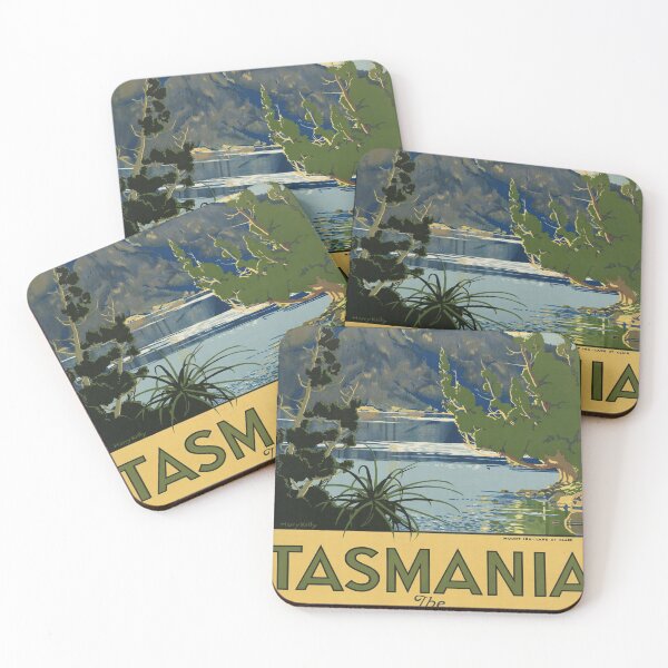 Item preview, retro classic Tasmania Switzerland of the South poster designed and sold by CorasPosters.