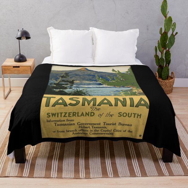 Item preview, retro classic Tasmania Switzerland of the South poster designed and sold by CorasPosters.