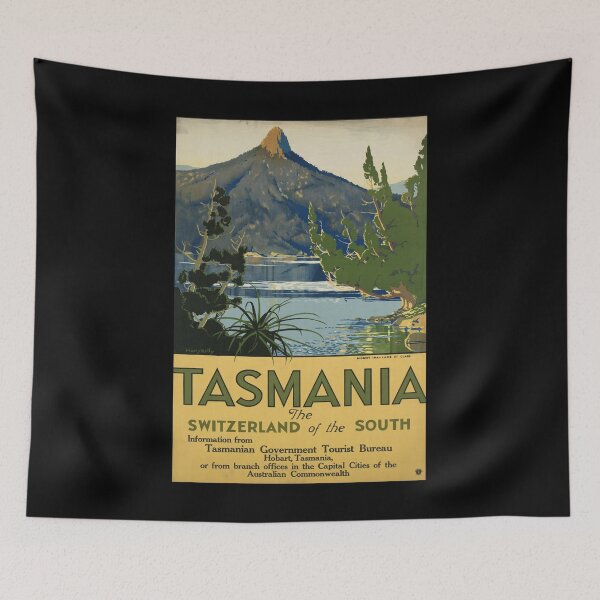 Item preview, retro classic Tasmania Switzerland of the South poster designed and sold by CorasPosters.