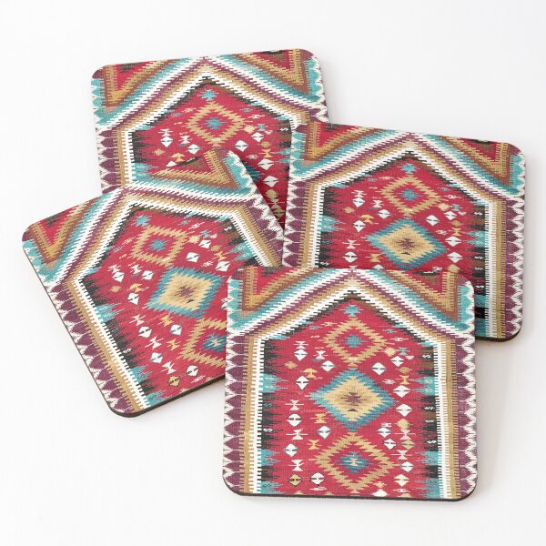 Item preview, Karaman  Antique Anatolian Kilim Print  designed and sold by Vicky Brago-Mitchell®.