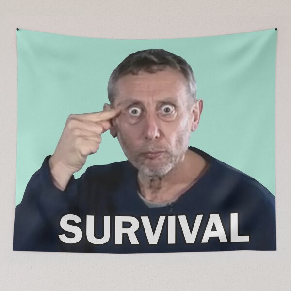Item preview, SURVIVAL (Michael Rosen) designed and sold by muwumbe.