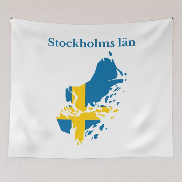 Item preview, Stockholm County Map, Swedish County, Sweden. designed and sold by marosharaf.
