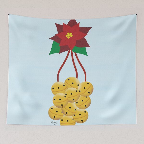 Item preview, Jingle Bells Poinsettia designed and sold by KGsBoutique.