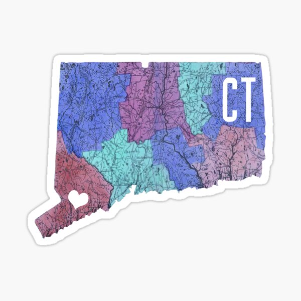 Connecticut- Blue Sticker