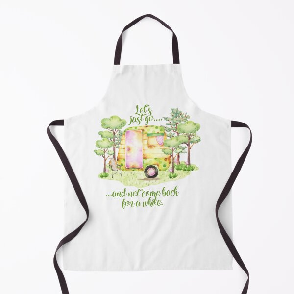 Item preview, Retro Camper Caravan Watercolor Bush Scene designed and sold by ReefCoast.