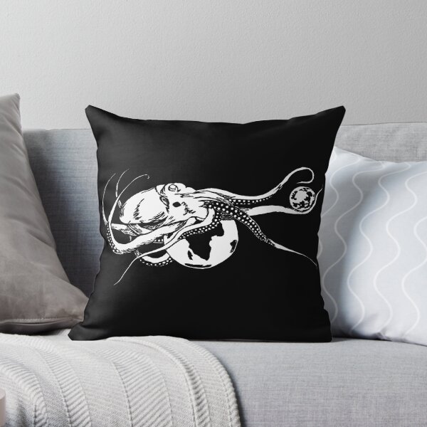 Celestial Octopus Throw Pillow