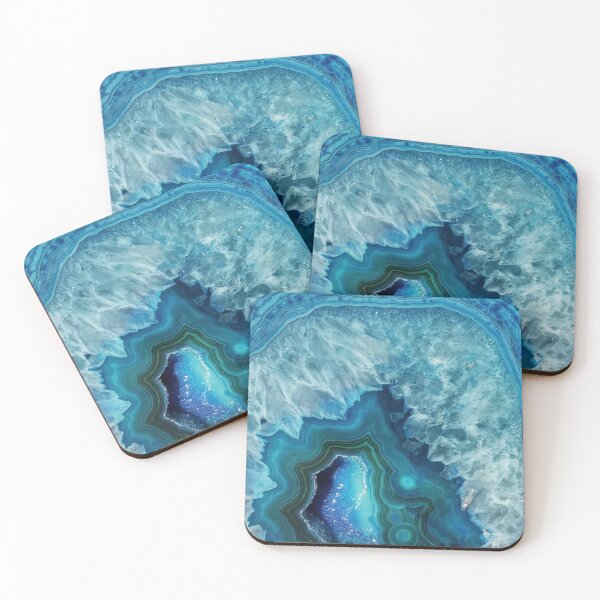 Item preview, Glowing Blue Agate Blessings designed and sold by Olivia Tatara.