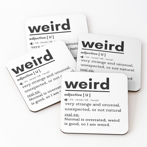 Item preview, Funny Weird  Word Definition designed and sold by AmazingEcraft.
