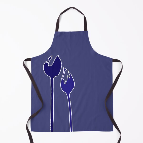 Item preview, Elegant Art Deco electric blue wild tulip flowers dancing in the wind on navy royal ink designed and sold by Caroline Laursen.