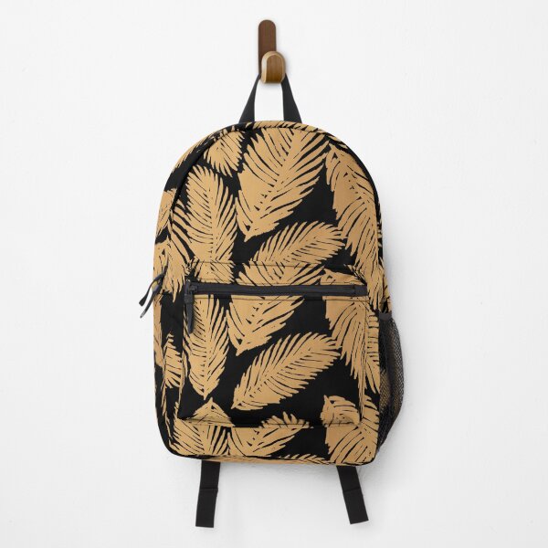 Item preview, Palm Leaf Pattern Gold Black designed and sold by Julie Erin Designs.