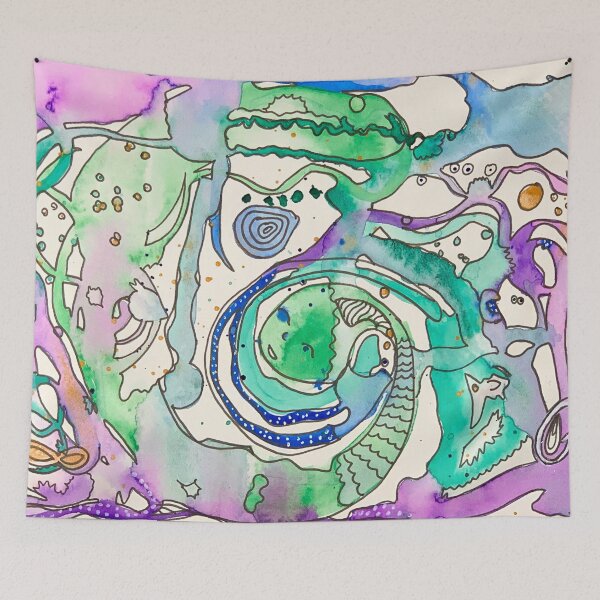 Item preview, ASMR Watercolor Doodle designed and sold by TheDoodleNurse.