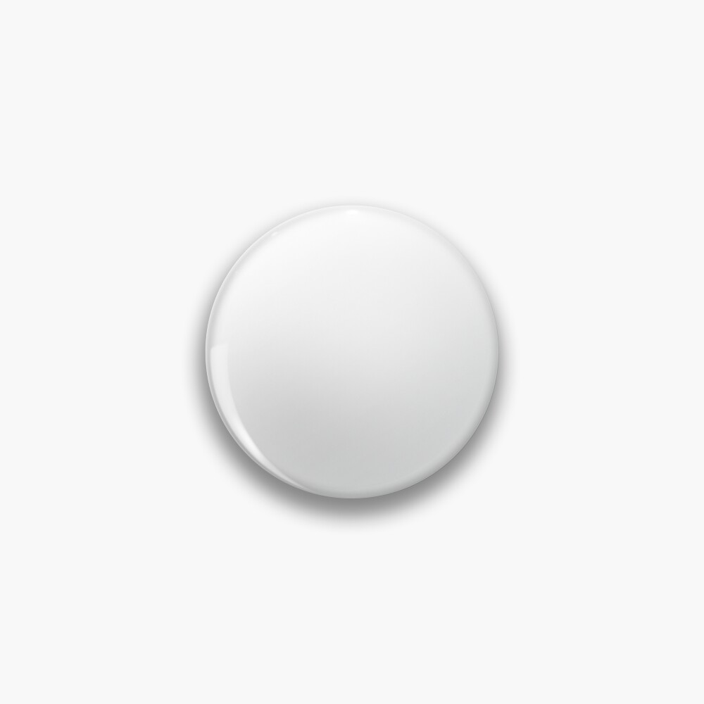 Plain White White Pin | Redbubble