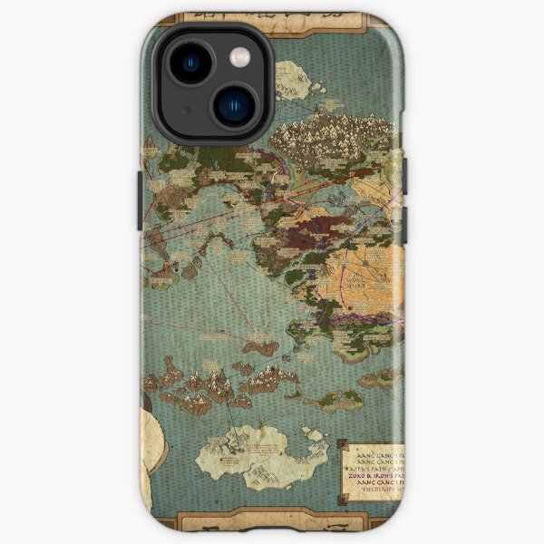Avatar the Last Airbender Map iPhone Tough Case