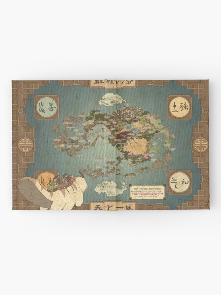 Alternate view of Avatar the Last Airbender Map Hardcover Journal