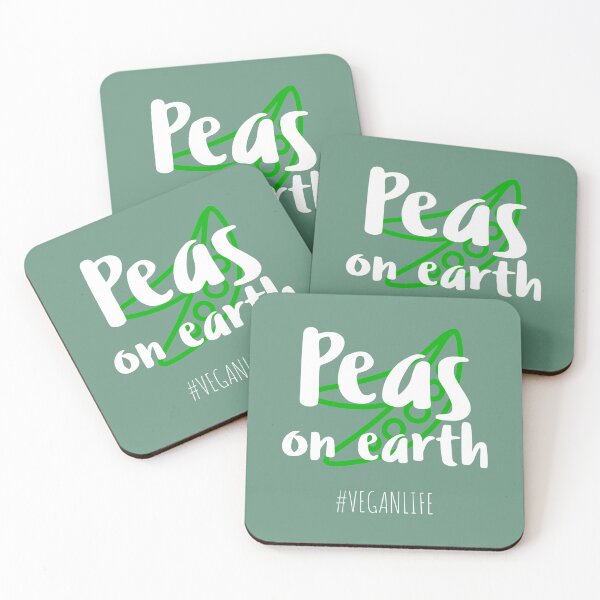 Item preview, Veganuary Peas On Earth Green Vegan Plant Based designed and sold by Sunny Collections.