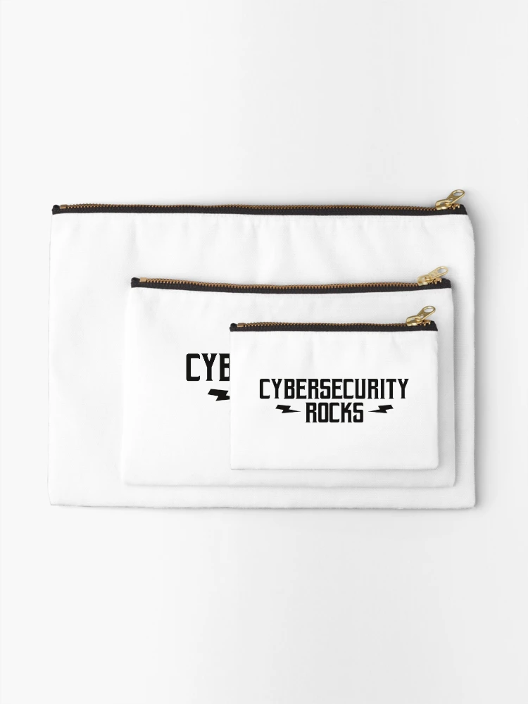 Thumbnail 2 of 4, Zipper Pouch, Cybersecurity Rocks designed and sold by teesaurus.