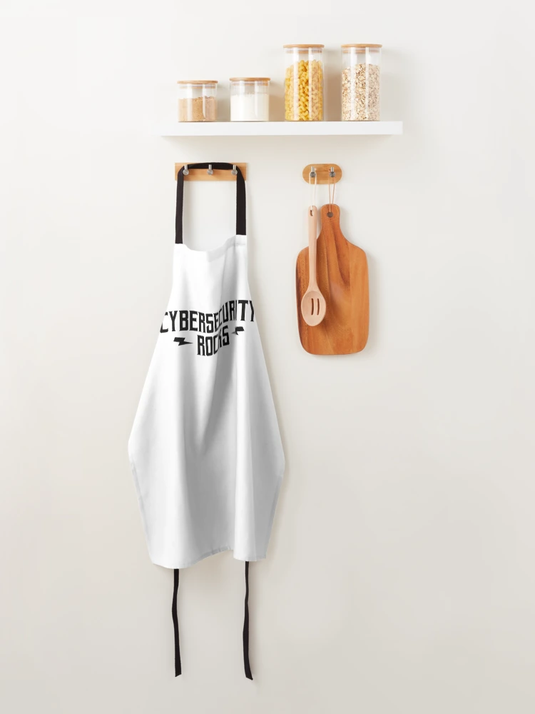 Thumbnail 4 of 6, Apron, Cybersecurity Rocks designed and sold by teesaurus.