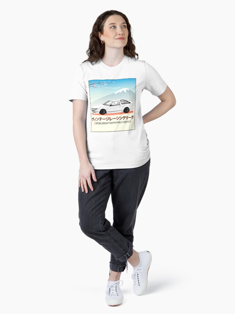 Thumbnail 4 of 7, Essential T-Shirt, Vintage Japanese Racing League of America AE86  designed and sold by driftmerch.