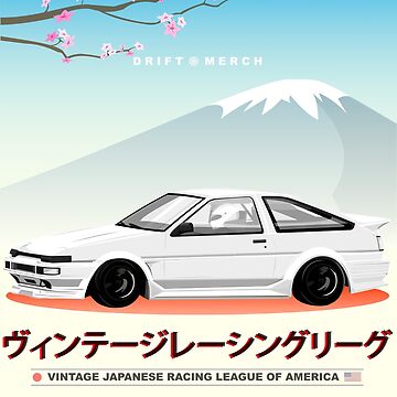 Artwork thumbnail, Vintage Japanese Racing League of America AE86 by driftmerch