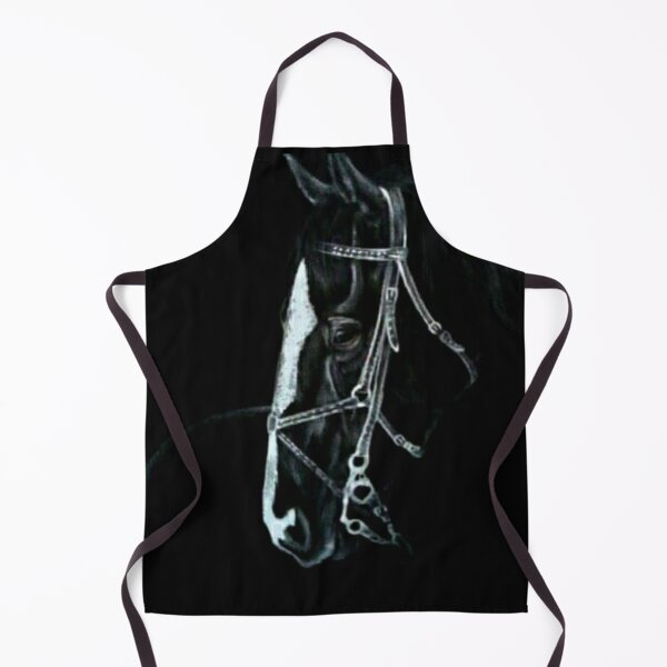 Item preview, Horse portrait drawing back and white designed and sold by horseaddicted.