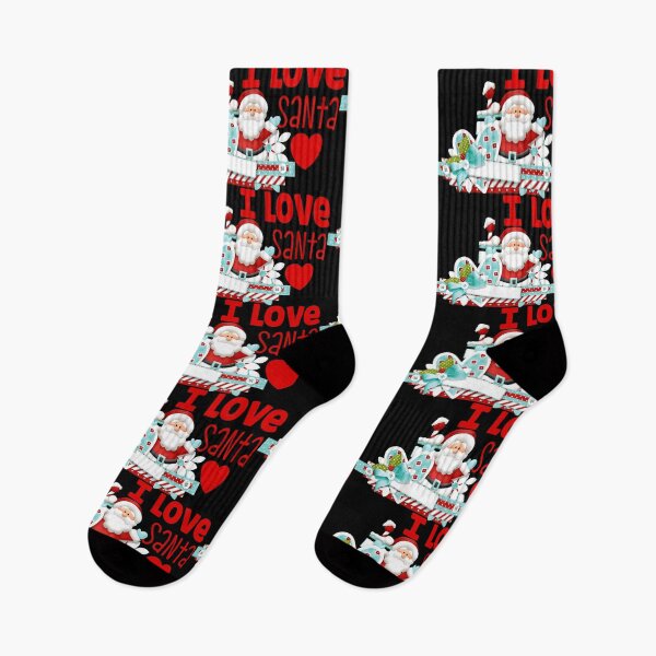 Item preview, i love santa merry christmas designed and sold by PUNCH ME IN SHOP.