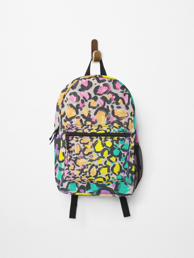 Rainbow discount leopard backpack