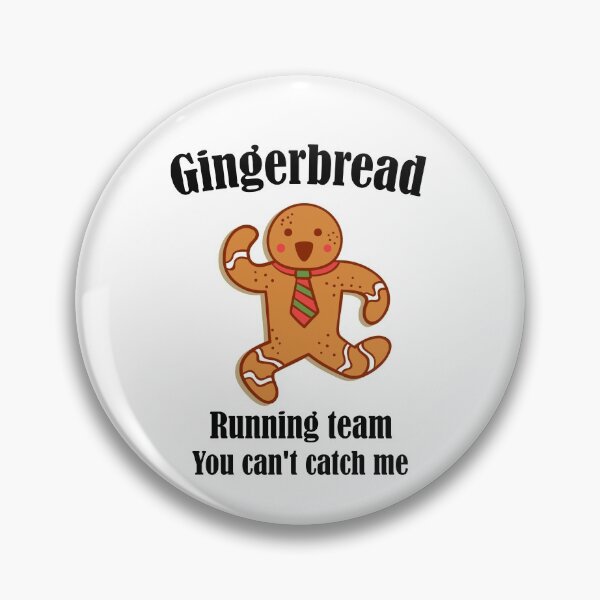 Item preview, Gingerbread Running Team funny Gingerbread Christmas designed and sold by Stella Clue.