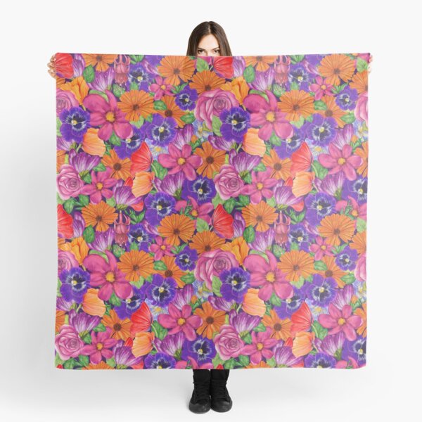 Floral Blooms Scarf