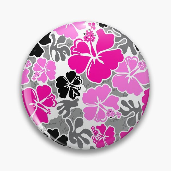 Item preview, Akahai Hawaiian Hibiscus Tropical Floral - Pink & Black designed and sold by DriveIndustries.
