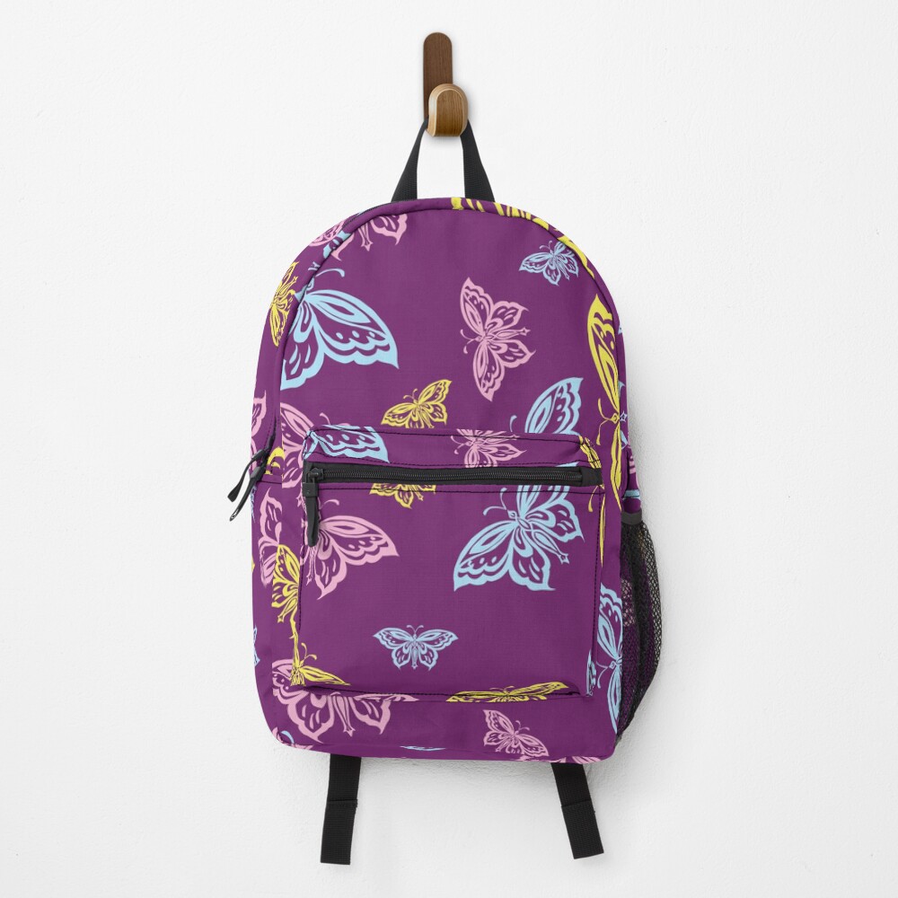 "Colorful Butterfly Pattern" Backpack by ironydesigns Redbubble